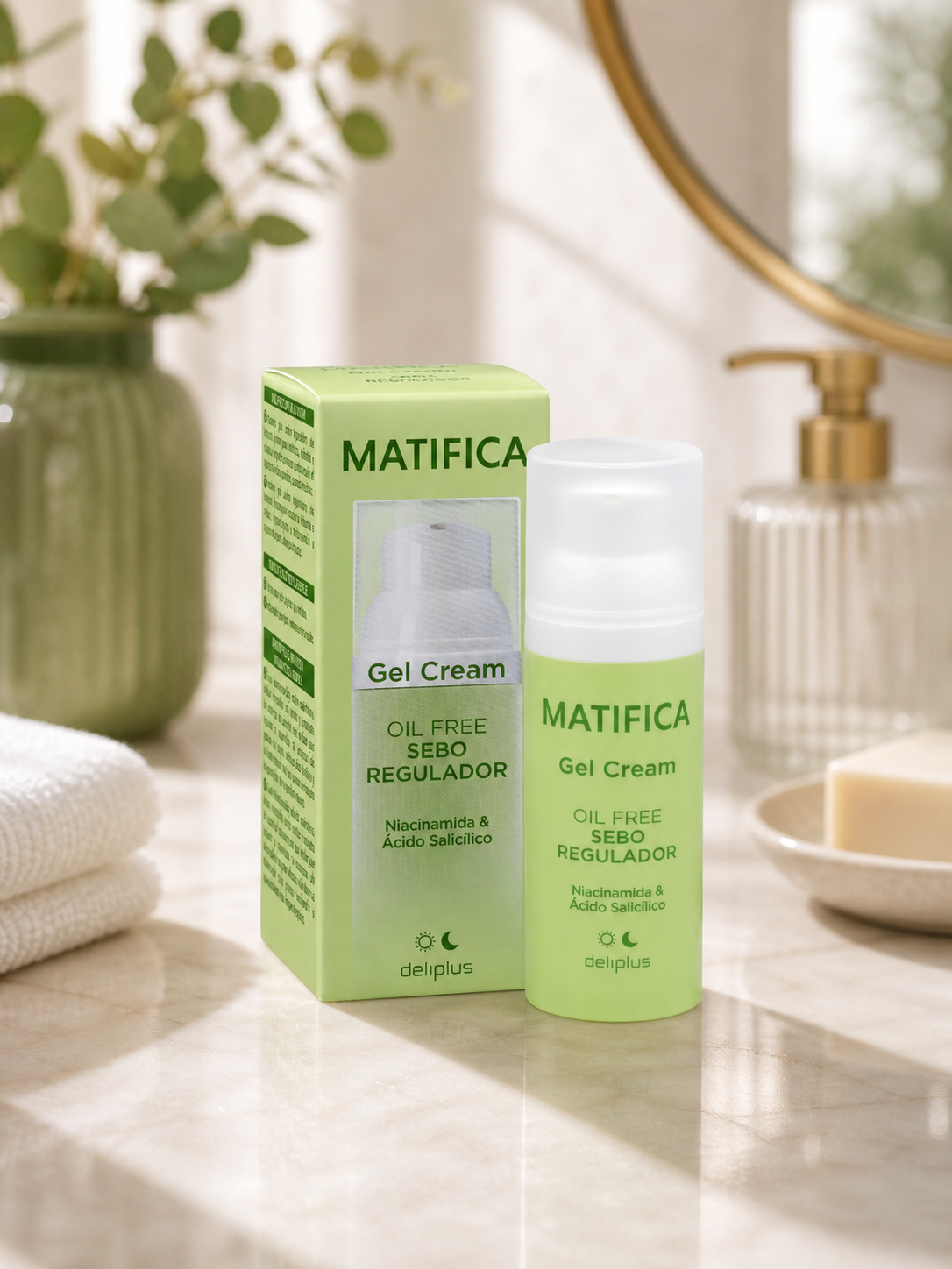Deliplus - Crème gel matifiante visage Oil Free Espanova Store