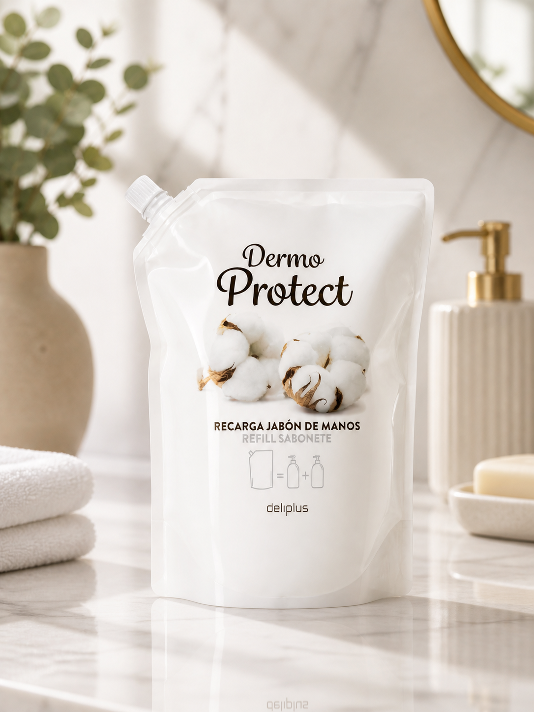 Deliplus - Recharge savon mains dermo protect 1L