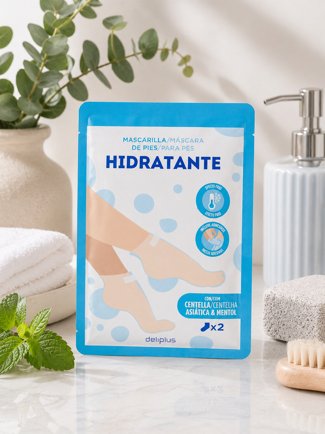 Deliplus - Masque Pieds Hydratant Nourrissant Deliplus