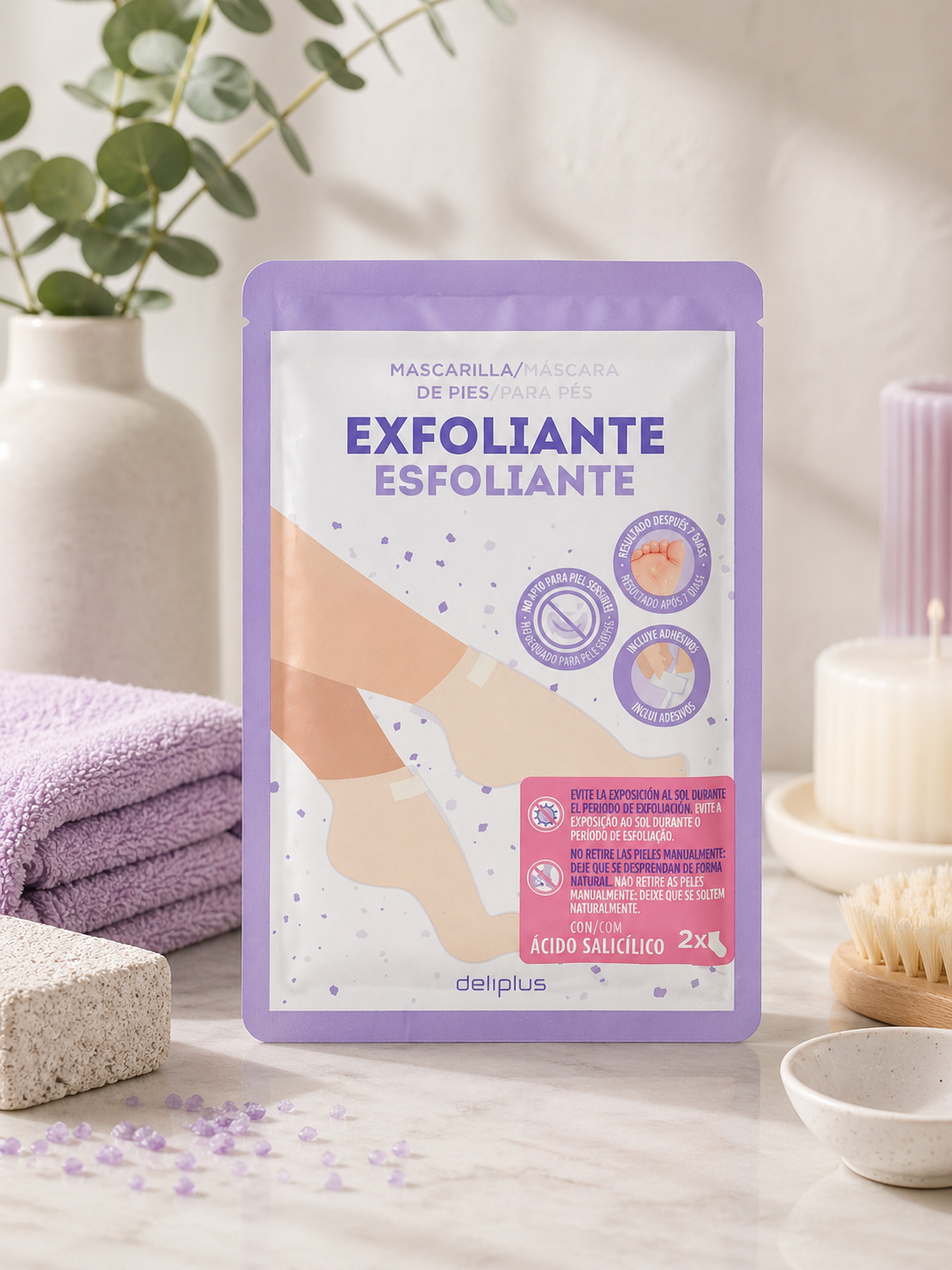Deliplus - Masque Pieds Exfoliant Peeling