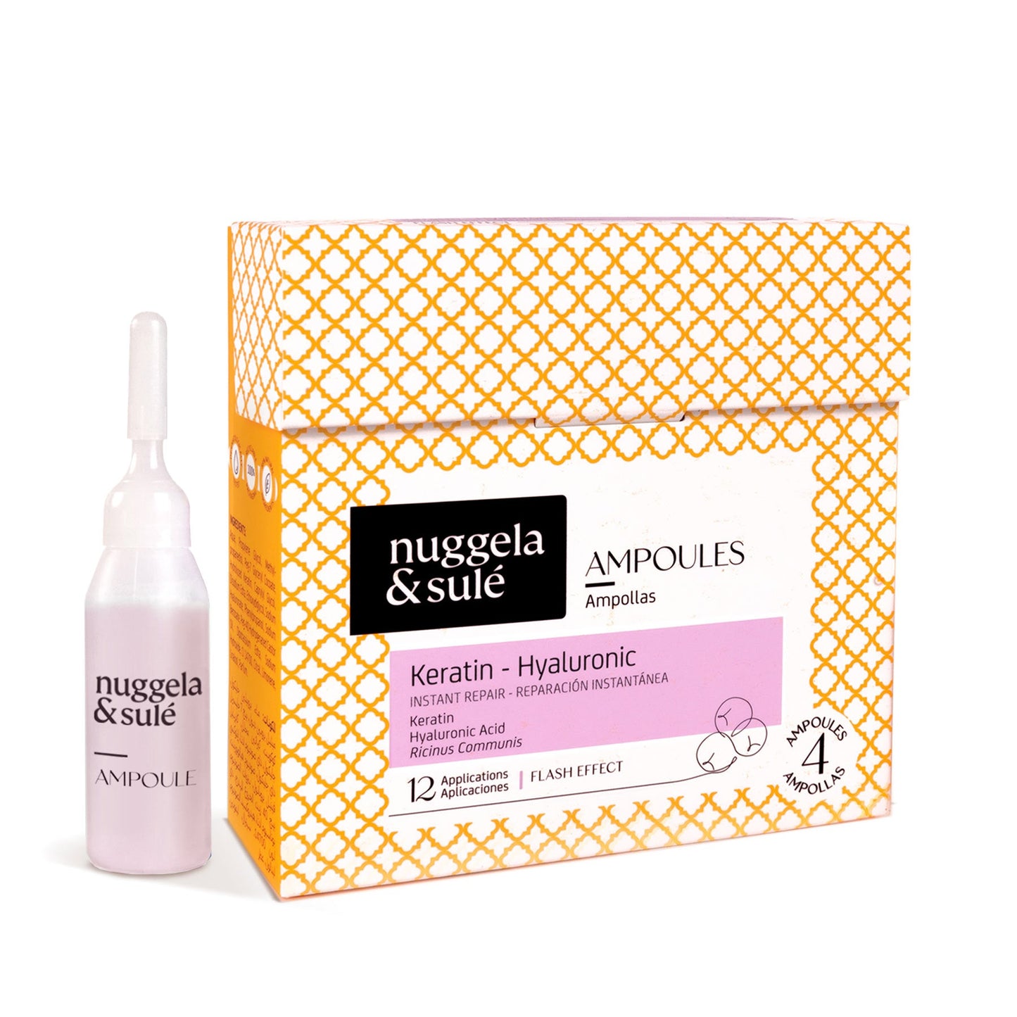 Nuggela & Sulé - Ampoules capillaires Kératine et acide hyaluronique Nuggela & Sulé
