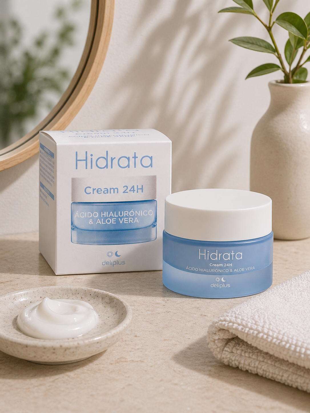 Deliplus – Crème à l'acide hyaluronique et aloe vera