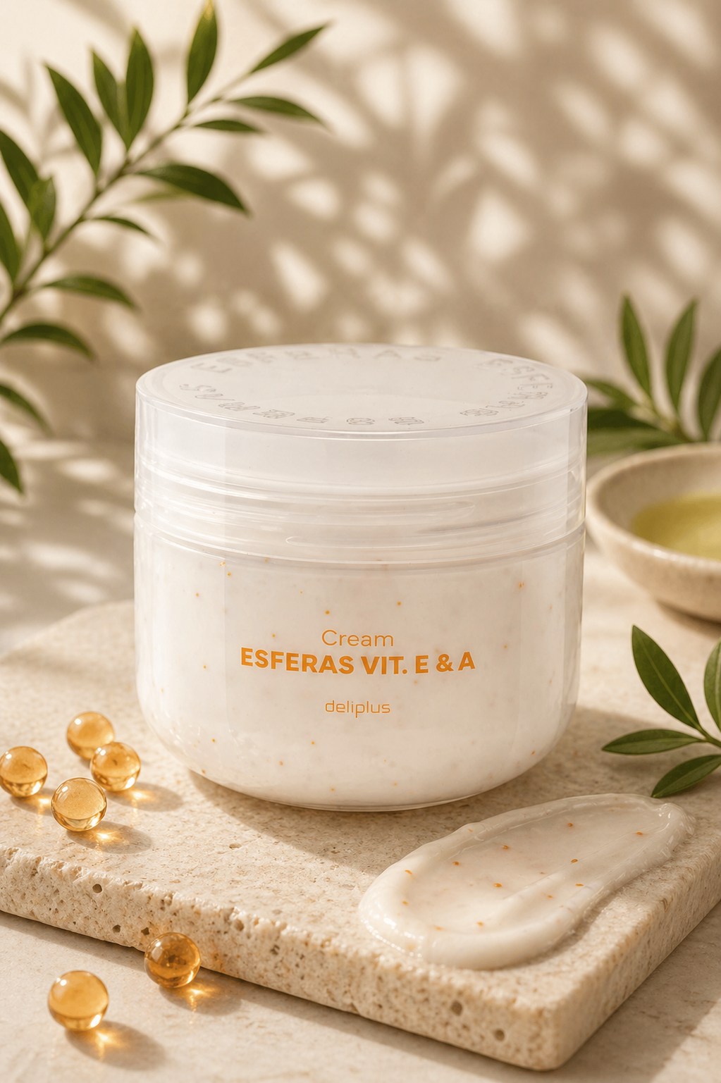 Deliplus - Crème Corps Vitamines E & A en Sphères