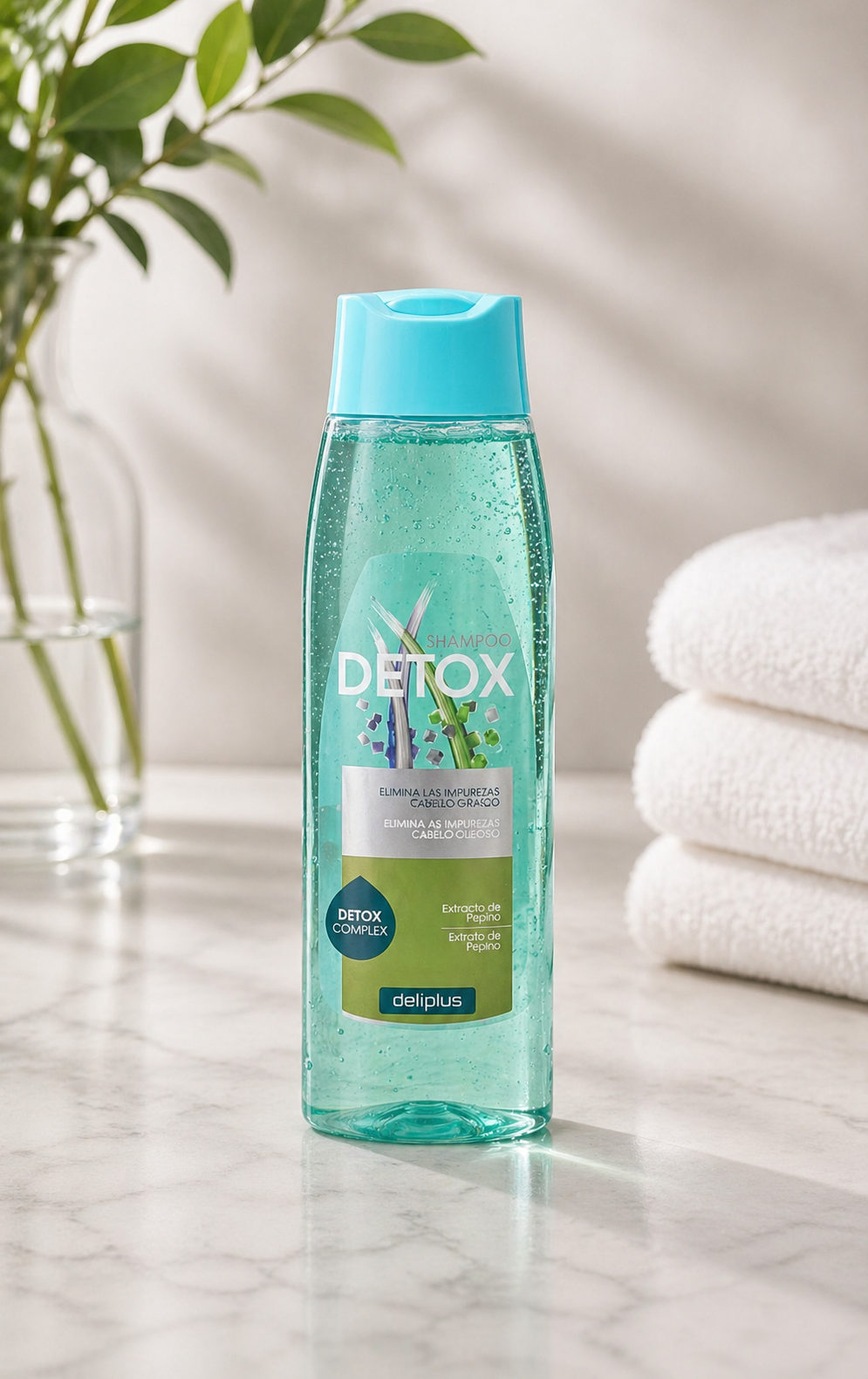 Deliplus – Shampoing Détox Purifiant au Concombre