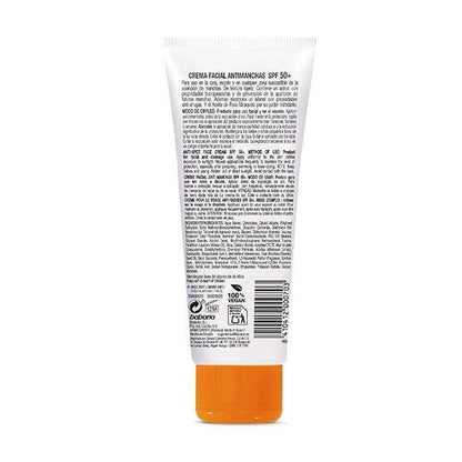 Babaria - Crème Solaire Visage SPF 50+ Anti-Taches - Rosa Mosqueta