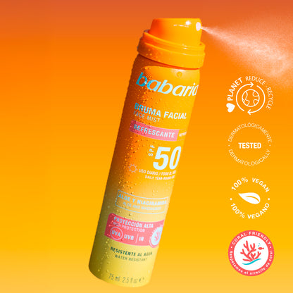 Babaria - Brume Solaire Visage SPF 50