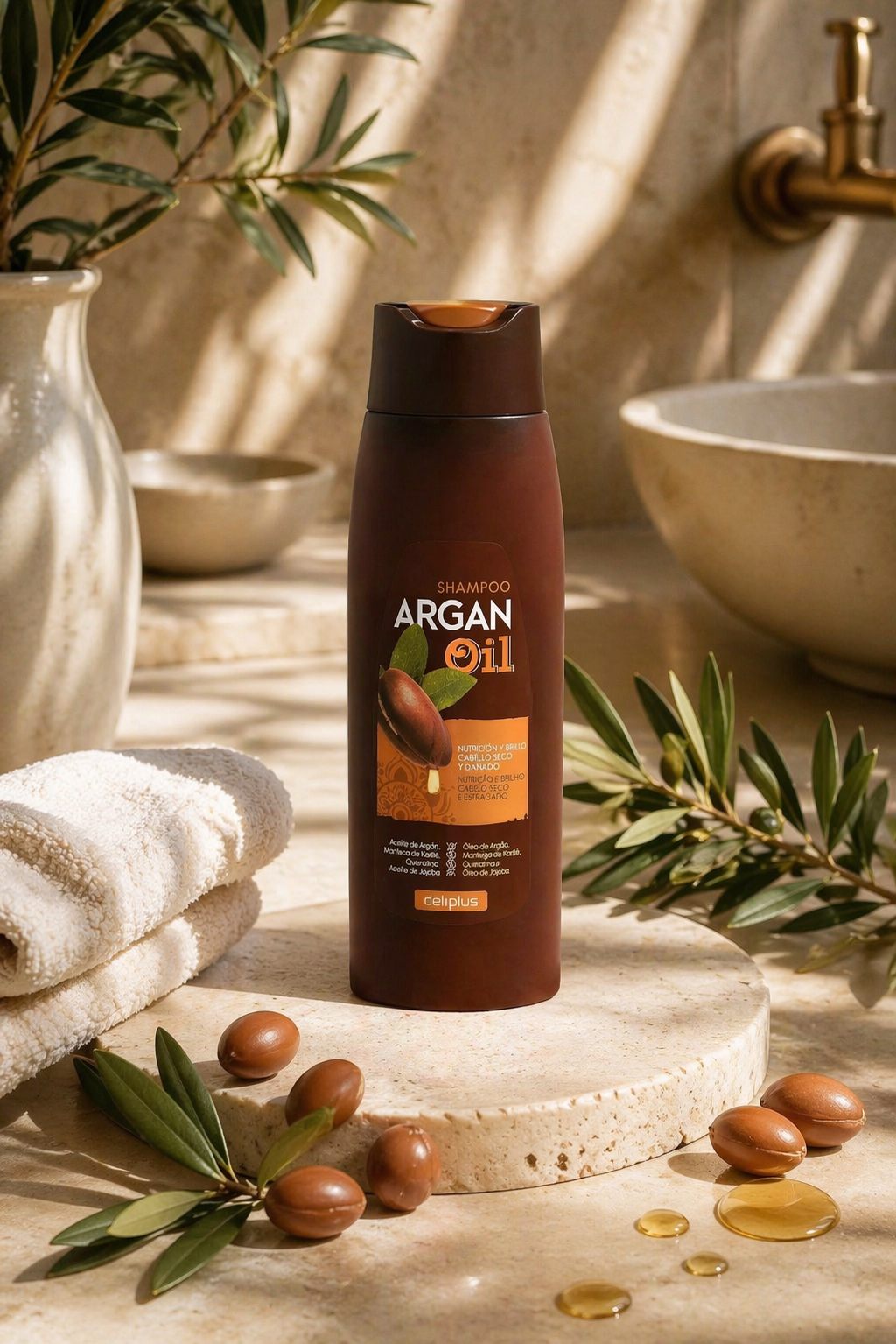 Deliplus – Shampoing à l’Huile d’Argan Nourrissant