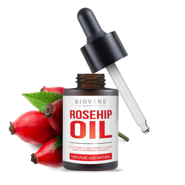 BIOVENE – Huile de rose musquée 100% naturelle (visage, corps, cheveux)