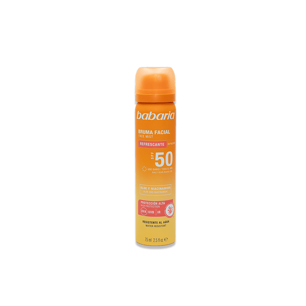 Babaria - Brume Solaire Visage SPF 50 - Espanova Store
