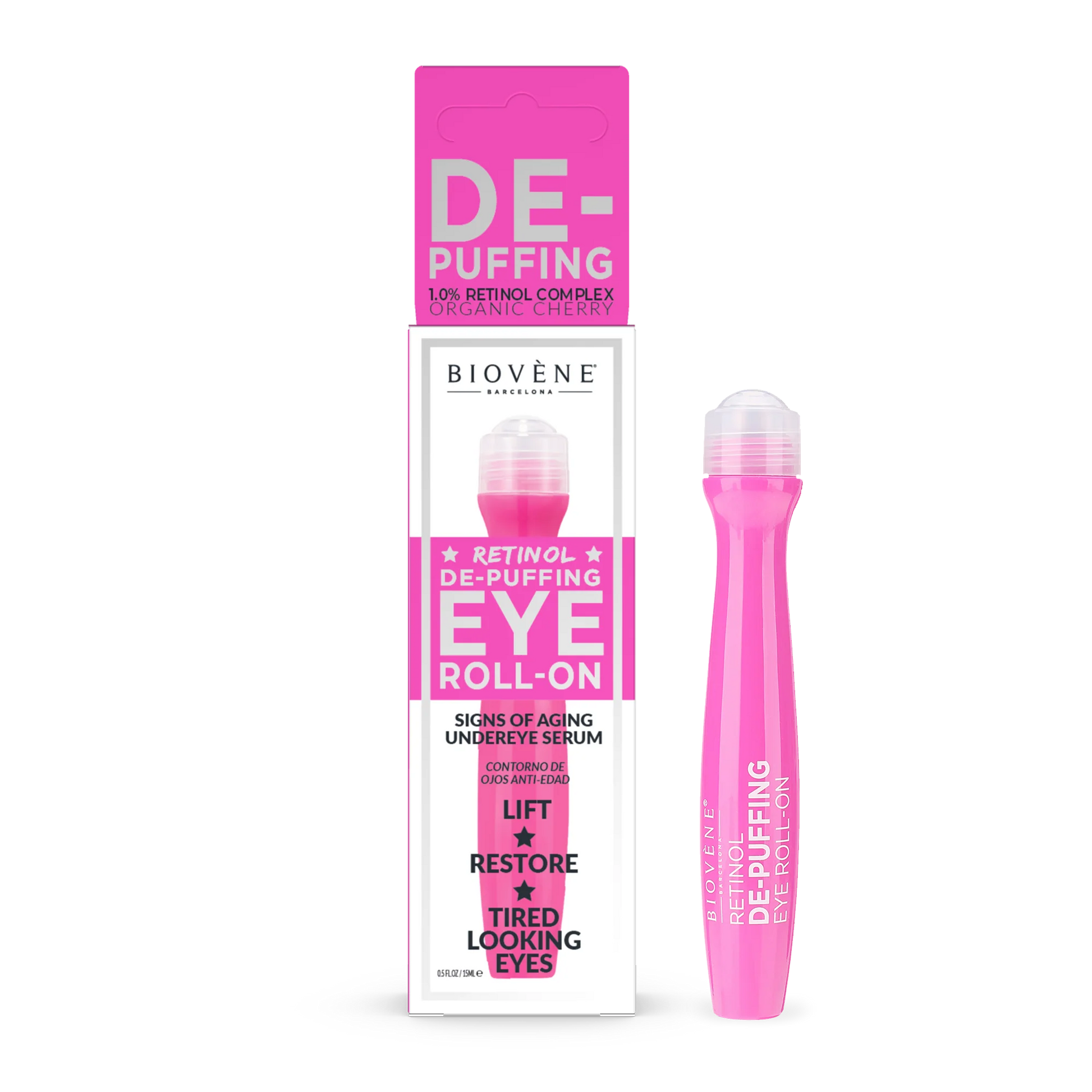 BIOVENE - Sérum Contour des Yeux Roll-On Rétinol De-Puffing Espanova Store