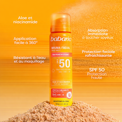 Babaria - Brume Solaire Visage SPF 50