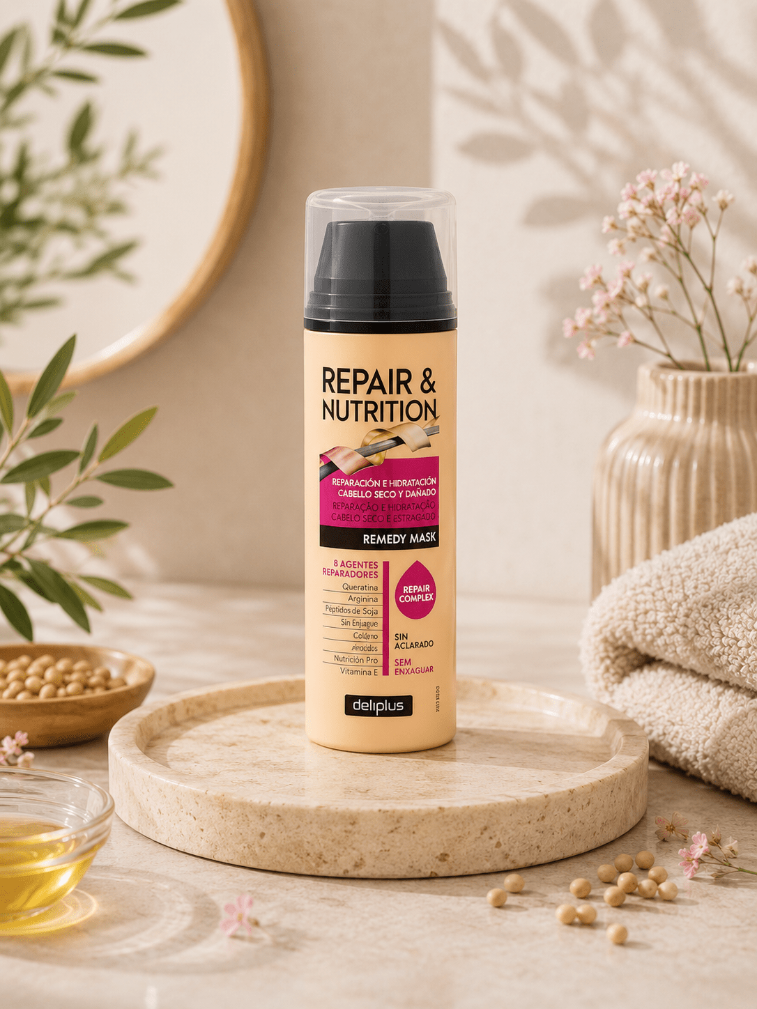 Deliplus - Crème Réparatrice Sans Rinçage - Espanova Store