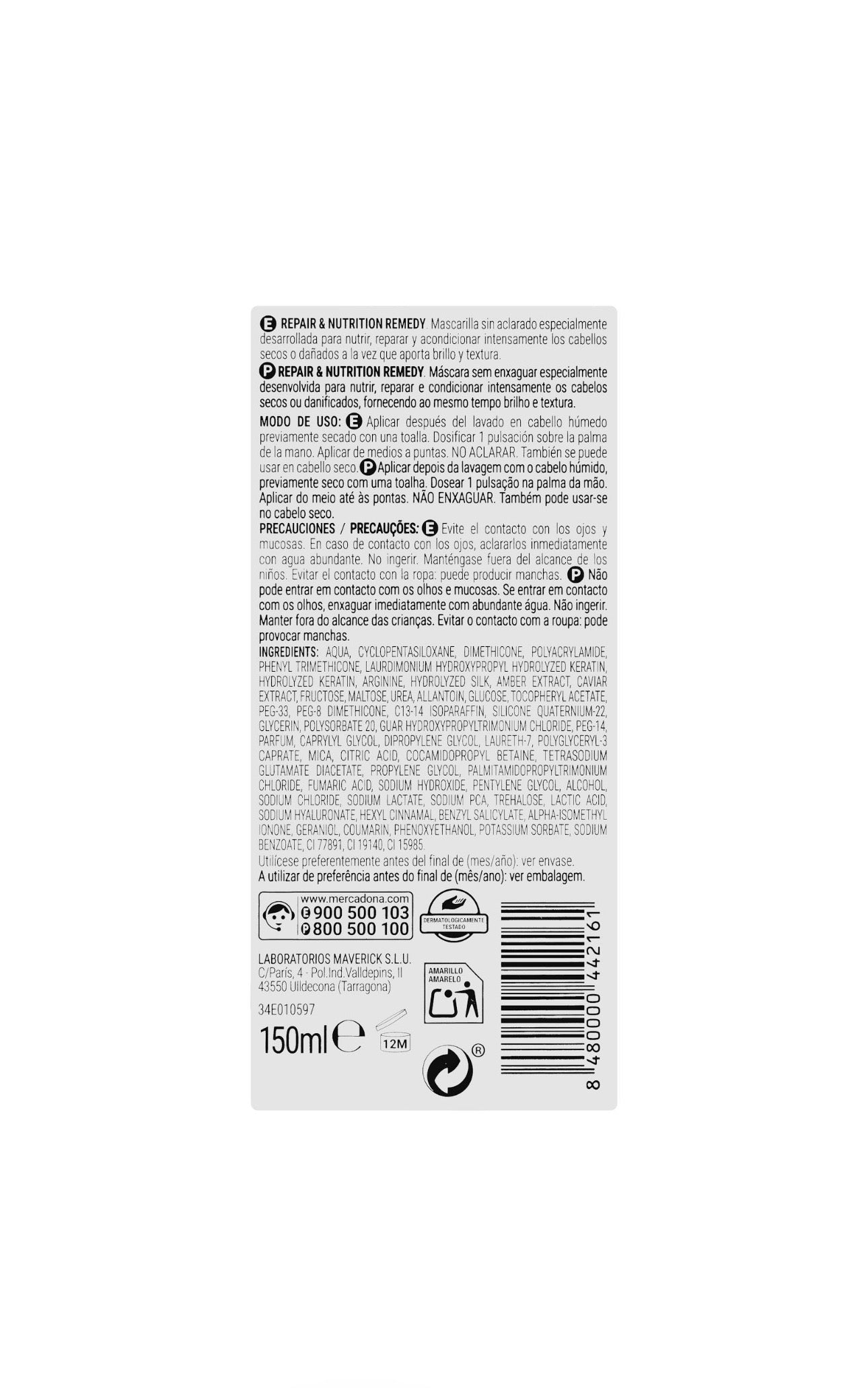 Deliplus - Crème Réparatrice Sans Rinçage - Espanova Store