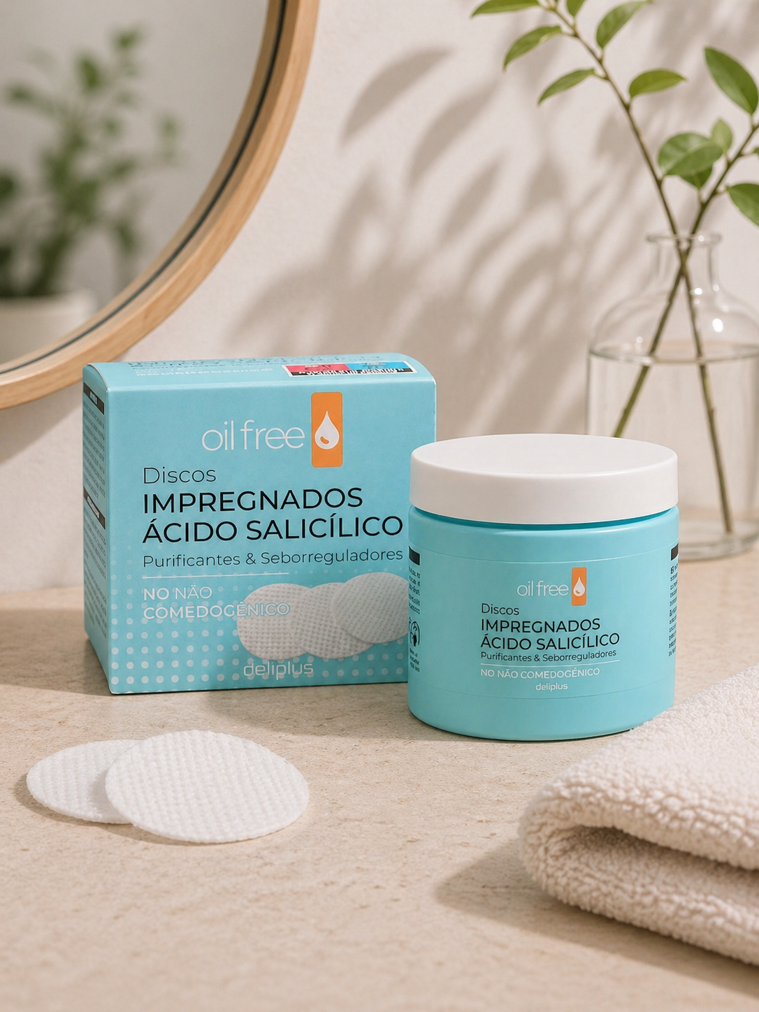 Deliplus - Disques exfoliants à l'acide salicylique Deliplus