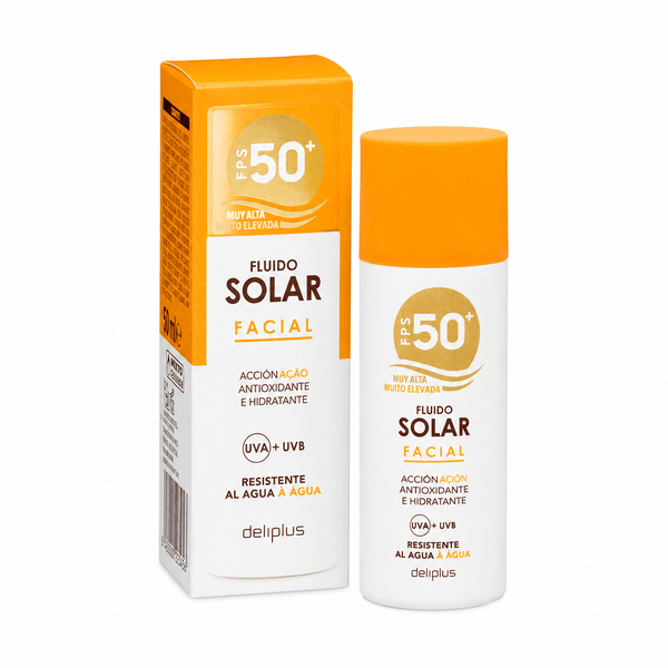 Deliplus - Fluide Solaire Visage SPF 50+ Antioxydant - Espanova Store