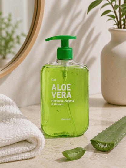 Deliplus - Gel Aloe Vera Apaisant et Hydratant – Après-Soleil et Réparateur - Espanova Store