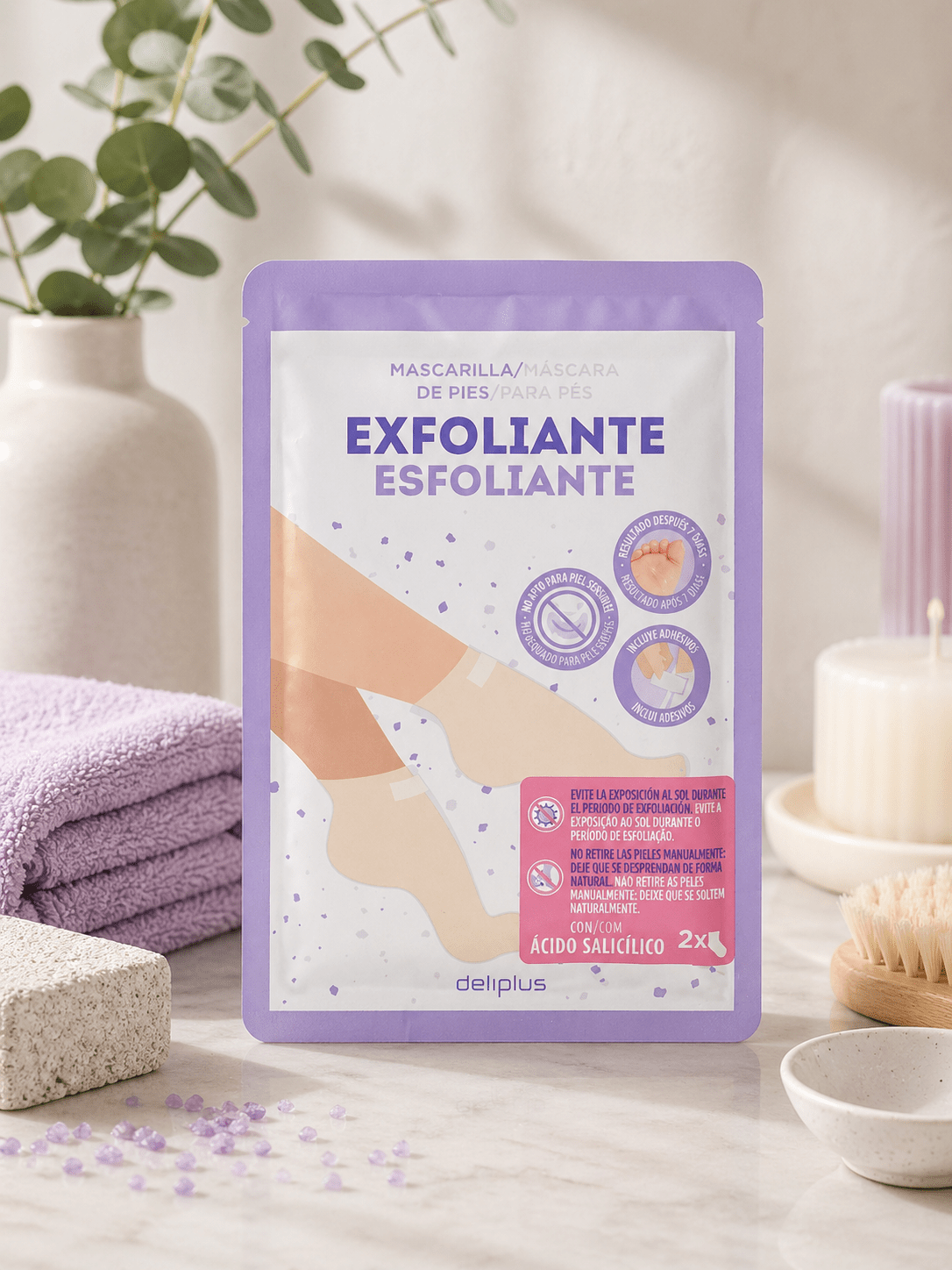 Deliplus - Masque Pieds Exfoliant Peeling - Espanova Store