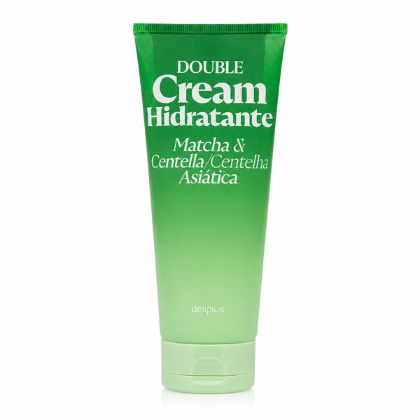 Deliplus - Double Cream Hydratante Matcha et Centella Asiatique