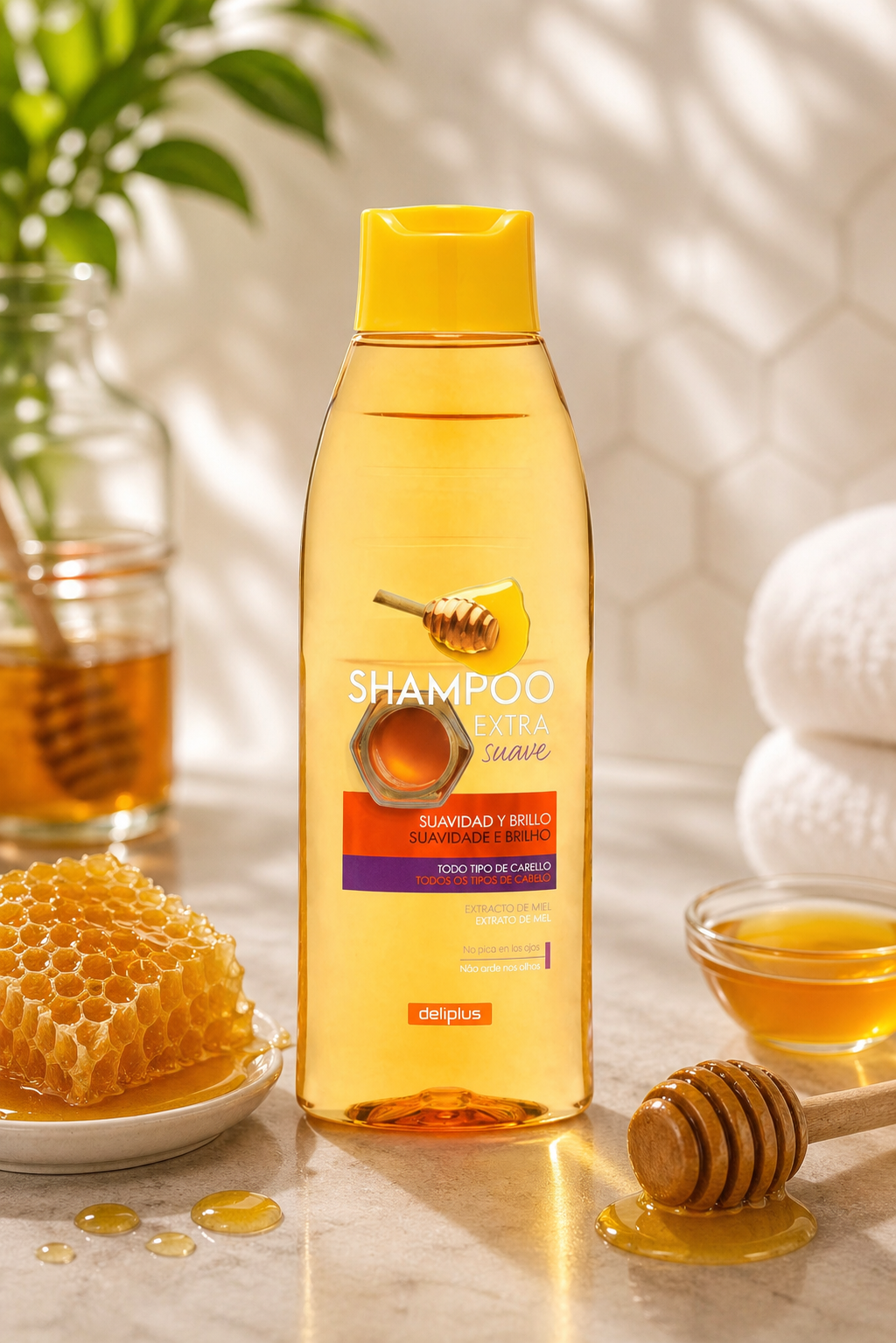 Deliplus - Shampoing Douceur et Brillance au Miel