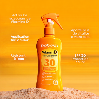 Babaria - Spray Solaire SPF 30 Vitamine D & Niacinamide